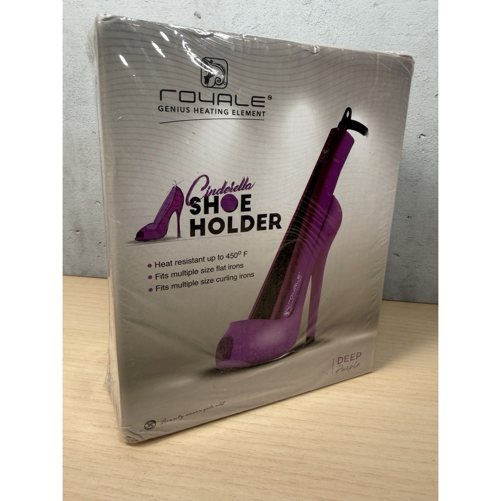 NEW Royale Cinderella Shoe Hair Tool Holder Deep Purple New And sealed!